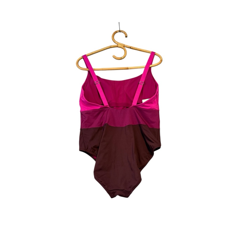 Athleta | Coastline One‎ Piece Swimsuit Electric Fuchsia Size L - Picture 5 of 11